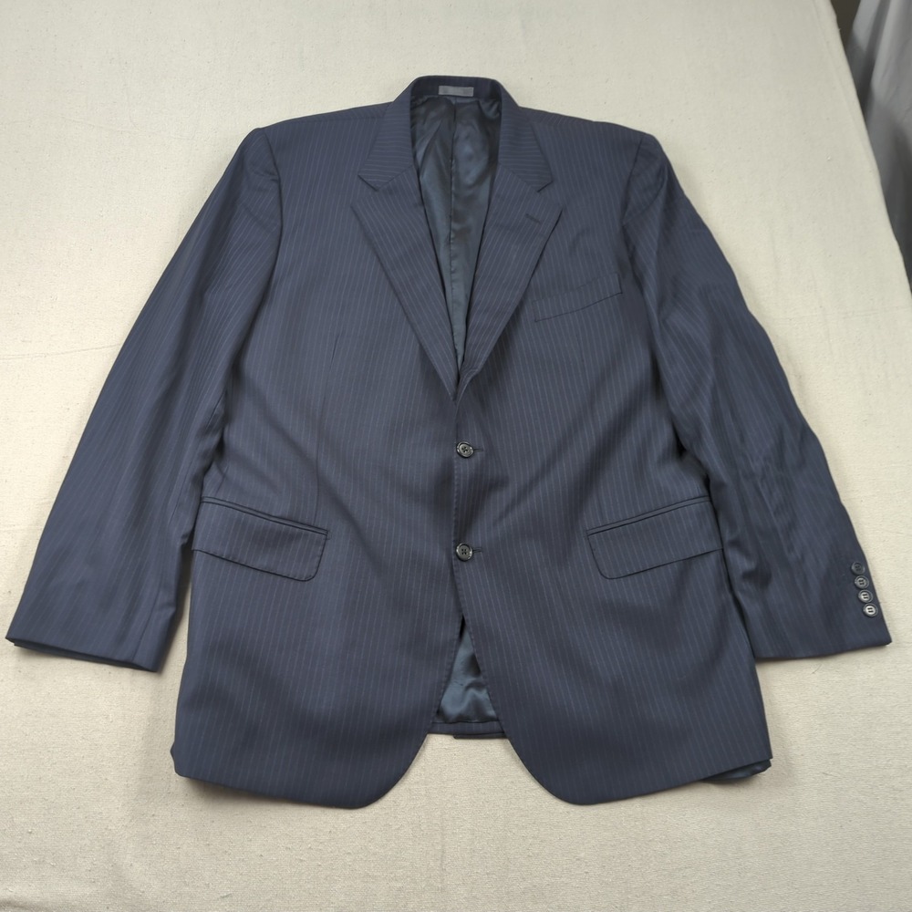 Daniel Cremieux Loro Piana 48R Wool Blazer Mens‎ Navy Blue Sport Coat Italy
